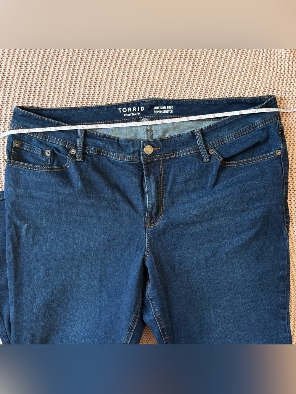 torrid Dark Blue Luxe Slim Boot Jeans